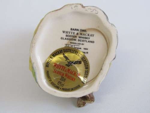 Collectable 1984 Whyte and Mackay Scotch Whisky, 200ml in sealed Royal Doulton "Barn Owl" Decanter