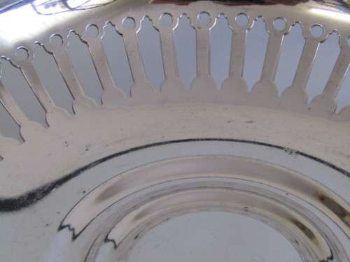 Vintage Gebruder Hepp 18/10 Hotelsilber Silverplated Pedestal Bowl, 23cm diameter