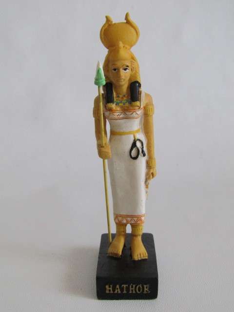 Large lot of 9 Ancient "Egyption God" Figurines, Resin, mint and boxed condition *Crazy R1 start*