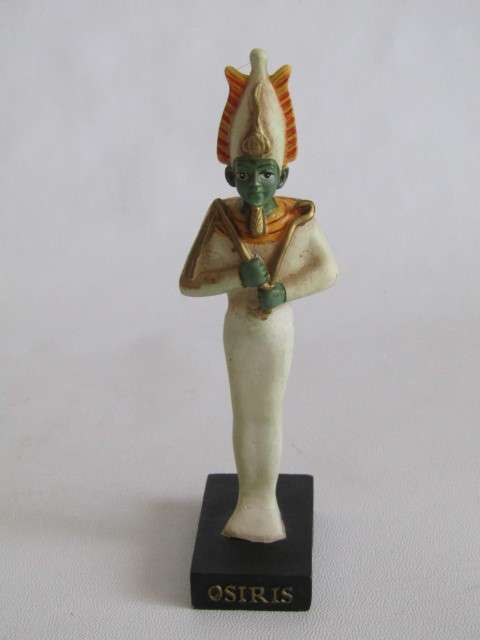 Large lot of 9 Ancient "Egyption God" Figurines, Resin, mint and boxed condition *Crazy R1 start*
