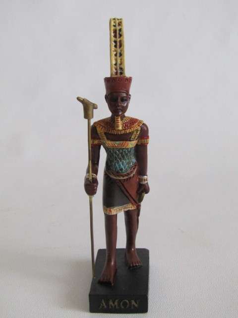 Large lot of 9 Ancient "Egyption God" Figurines, Resin, mint and boxed condition *Crazy R1 start*