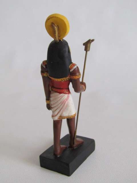 Large lot of 9 Ancient "Egyption God" Figurines, Resin, mint and boxed condition *Crazy R1 start*