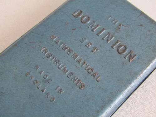 Lot of 3 collectable items; 1899 Star Safety Razor Tin,Brass mathematical set and a 1936 Bicycle Tag