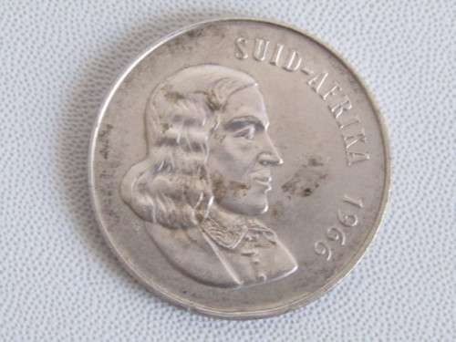 Silver 1966 Suid Afrika R1 Coin, 16g