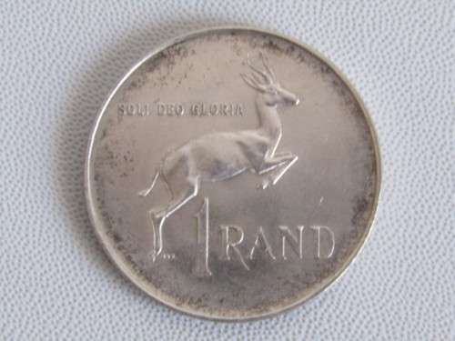 Silver 1966 Suid Afrika R1 Coin, 16g
