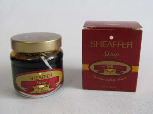 Original Waterman Fountain Pen in case "Sanlam" and a bottle of Sheaffer Ink, boxed, excellent cond.