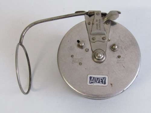 Vintage 1950 original large Charles Alvey & Son Bakelite Fishing Reel, MOD 45 C, excellent condition