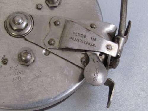 Vintage 1950 original large Charles Alvey & Son Bakelite Fishing Reel, MOD 45 C, excellent condition