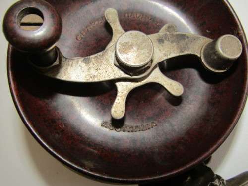 Vintage 1950 original large Charles Alvey & Son Bakelite Fishing Reel, MOD 45 C, excellent condition