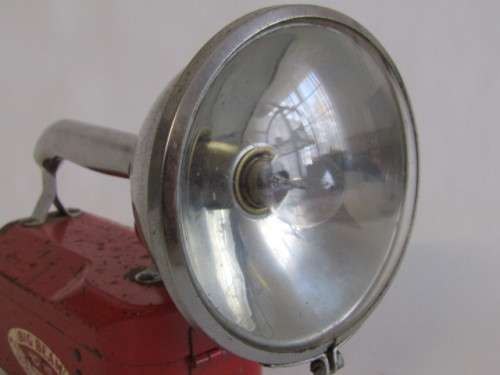 Vintage Big Beam metal Torch, No.111, U-C-Lite Manufacturing Co. Chicago, working with Battery, 21cm