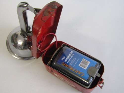 Vintage Big Beam metal Torch, No.111, U-C-Lite Manufacturing Co. Chicago, working with Battery, 21cm