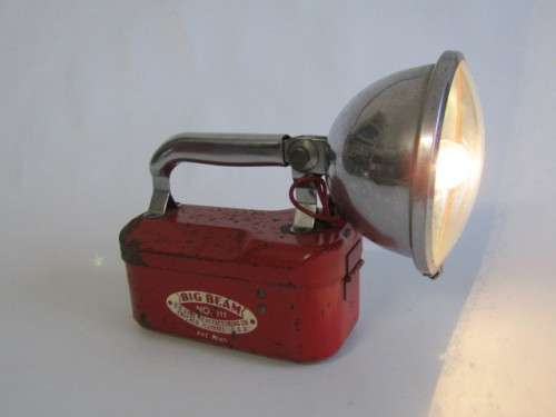 Vintage Big Beam metal Torch, No.111, U-C-Lite Manufacturing Co. Chicago, working with Battery, 21cm