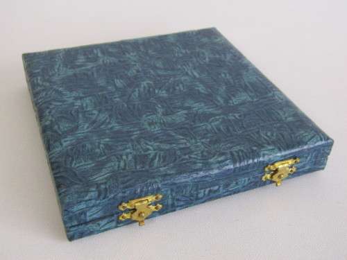 Vintage boxed set of 6 silverplated Coffee Bean Spoons, England, 10cm, excellent condition