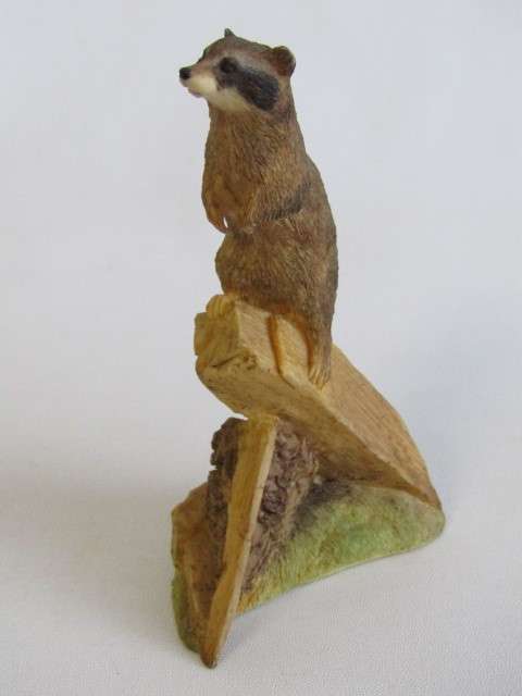 Lot of 4 collectable Animal figurines, Crown Staffordshire, Ansley and Teviotdale, excellent cond