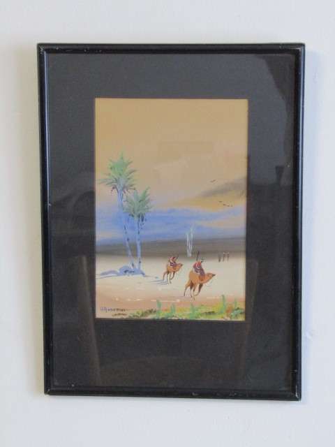 Lot of  2 original H Anderson Paintings, Kalk Bay, frame with glass (Value R1000+)