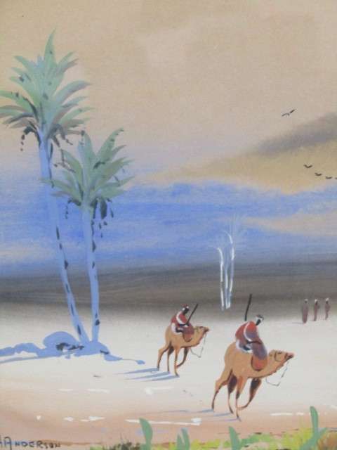 Lot of  2 original H Anderson Paintings, Kalk Bay, frame with glass (Value R1000+)