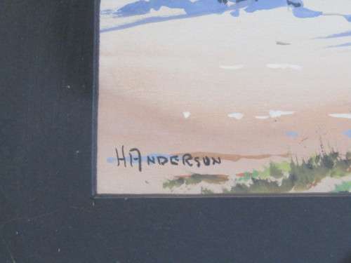 Lot of  2 original H Anderson Paintings, Kalk Bay, frame with glass (Value R1000+)