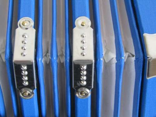 Original Crescento two row Concertina in blue, excellent condition, like new (Value R3000+)