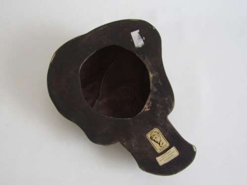 Vintage 1950's original Achatit mask of a Ladies Head, handmade in Germany, 24cm x 18cm