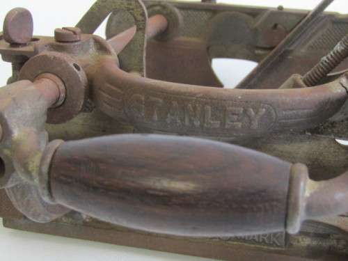 Antique Stanley No. 55 Combination Plane with wooden handles, Stanley Rule & Level Co. Blade