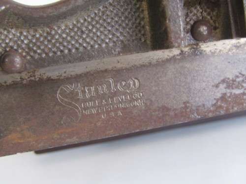 Antique Stanley No. 55 Combination Plane with wooden handles, Stanley Rule & Level Co. Blade