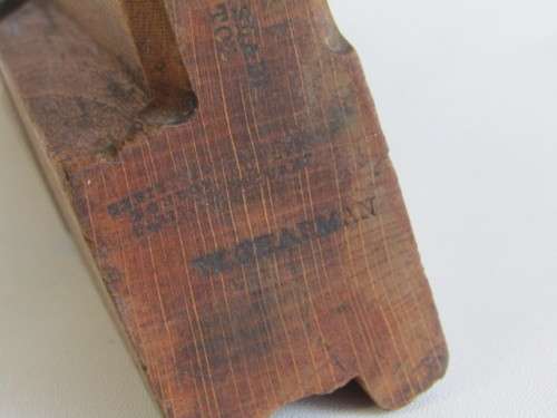 Antique wooden Moulding Plane with original Blade, W Chapman, 24cm blade 2.5cm, excellent condition