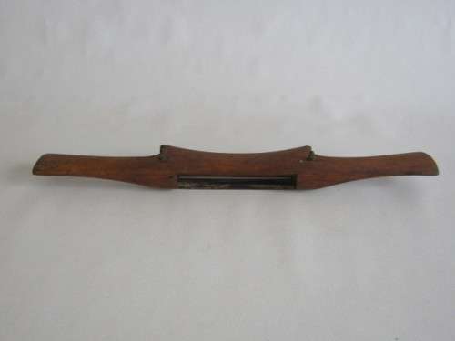 Large Antique wooden Spokeshave Plane Scraper with Blade, excellent condition, 34cm long