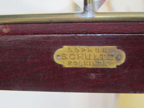 Very large antique solid Mahogany GB German made Wall Clock with Key and Pendulum, in working order