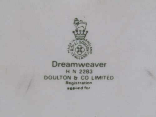 Vintage original Royal Doulton Bisque Porcelain Figurine "Dreamweaver", HN2283, large 22cm, perfect