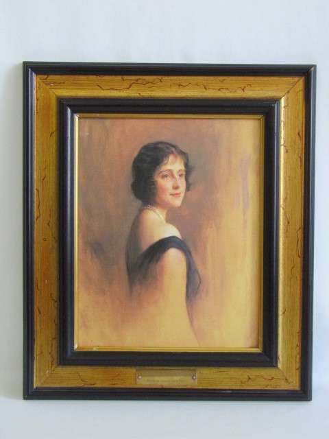 Vintage lot of 3 original Framed Duchess of York 1931 Prints, assosiated brass plaques, 39cm x 31cm