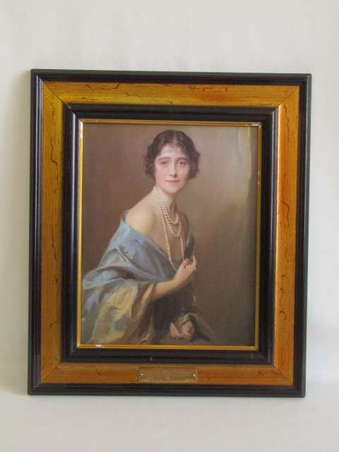 Vintage lot of 3 original Framed Duchess of York 1931 Prints, assosiated brass plaques, 39cm x 31cm