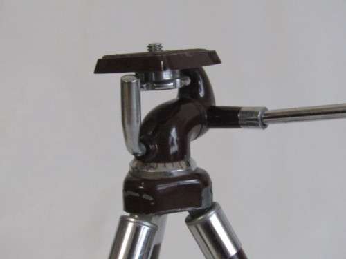 Vintage original retro Nipole Camera Tripod, metal, extends from 29cm to 1m, excellent cond.