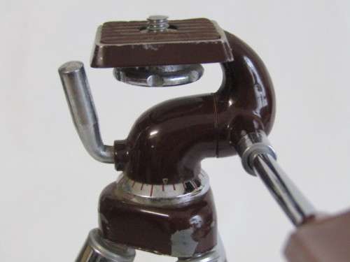 Vintage original retro Nipole Camera Tripod, metal, extends from 29cm to 1m, excellent cond.