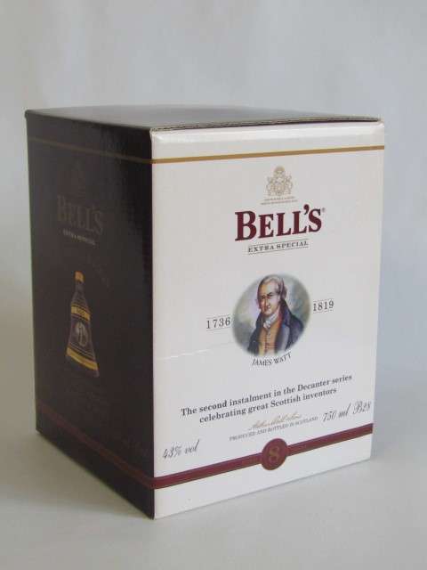 Collectable Christmas 2002 Bells Old Scotch Whisky 750ml in Wade decanter, Boxed, full and sealed