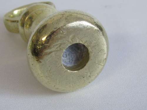 Vintage lot of 2 original solid Brass Bell Weights, 2Lb and 4Lb W&T Avery Ltd, excellent condition