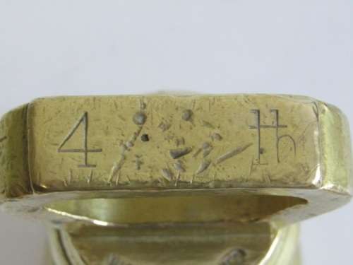 Vintage lot of 2 original solid Brass Bell Weights, 2Lb and 4Lb W&T Avery Ltd, excellent condition