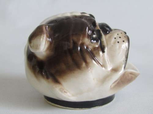 Lot of 2 original vintage ceramic Character Ashtrays in excellent  condition, Dog and Pirate