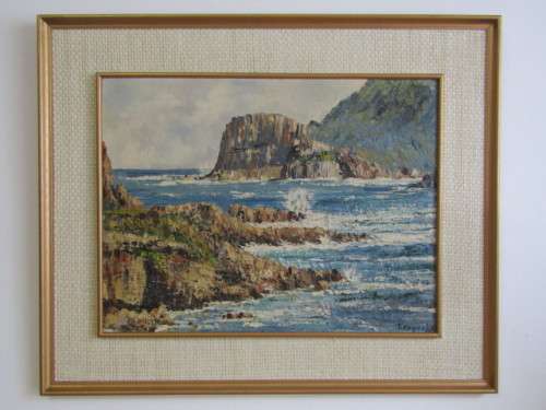 Original T Reyneke Oil on Board Painting in Frame, excellent condition, 59cm x 45cm