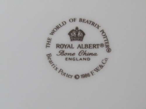 Vintage original Royal Albert - Beatrix Potter small Bowl "Mr Jeremy Fisher" 1986, excellent, 16cm