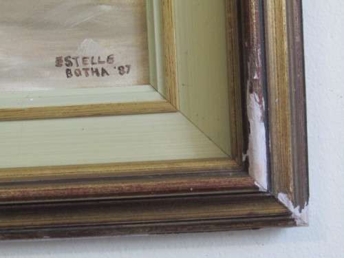 Estelle Botha Oil on Board Framed Painting, dated '87, 47x 38cm **Crazy R1 Start - Value R1500+**