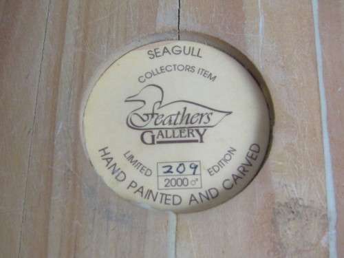 Original Feathers Gallery, Knysna large "Seagull" figurine, No.209/2000, 39cm long