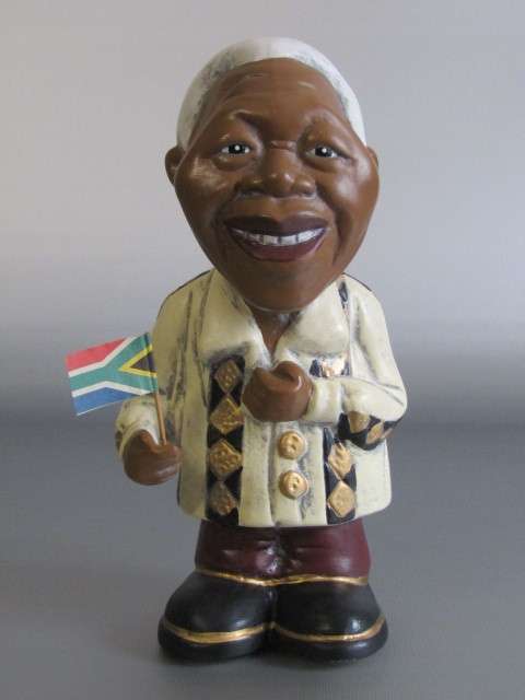 Hand painted Ceramic Nelson Mandela Money Box, 26cm, like new *Other also available at Port no.5*