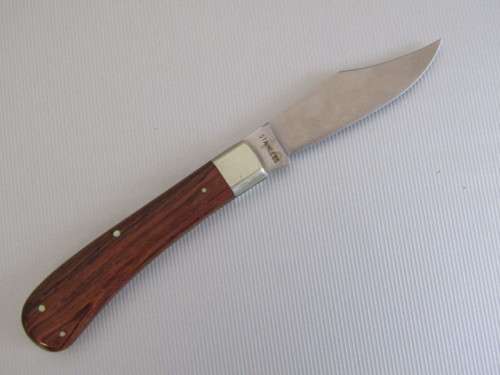 Original Puma 667 Prospector folding Knife, wooden handle with brass inclosures, SS Blade, 16.5cm
