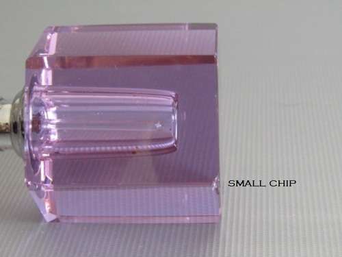 Collection of 6 assorted glass / crystal vintage Perfume Bottles, 6cm to 19cm tall