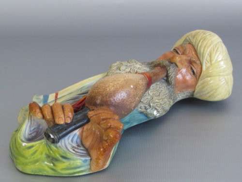 Original 1959 Bossons Chalkware Wall Sculpture "Snake Charmer" 22x11cm * Others avail. at Port no.5*