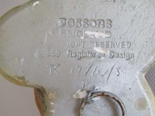 Original 1959 Bossons Chalkware Wall Sculpture "Snake Charmer" 22x11cm * Others avail. at Port no.5*