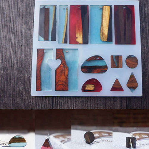 Silicone Rectangle Stone Cabochon Mold Mould Epoxy Resin Jewelry Making Craft