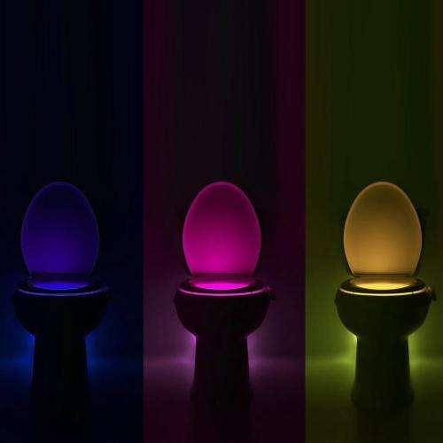 8 Colors LED Toilet Bathroom Night Light Human Motion Activated Sensor Lamp