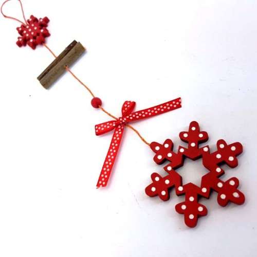 Red Snowflake Ornament