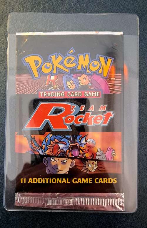 Pokemon Trading Cards - 2000 Team Rocket Unlimited Booster Wrapper (Empty)